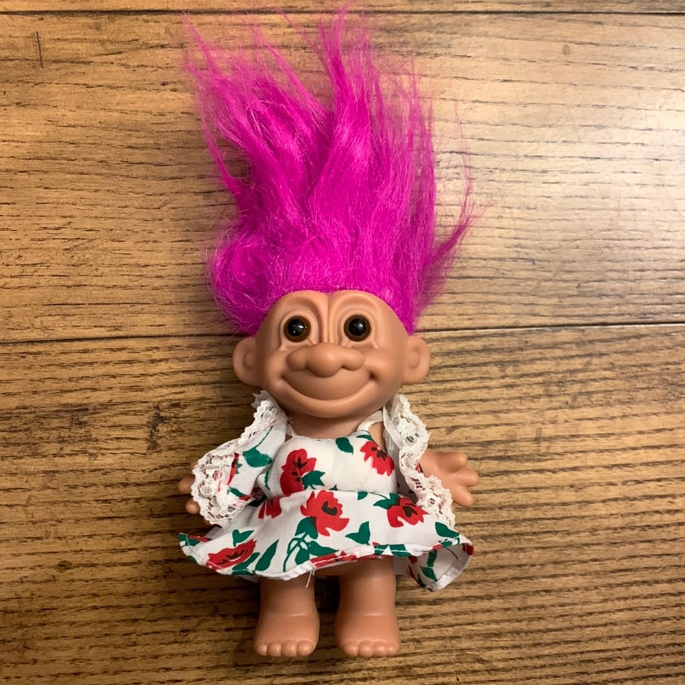 Vintage Russ Floral Dress Troll